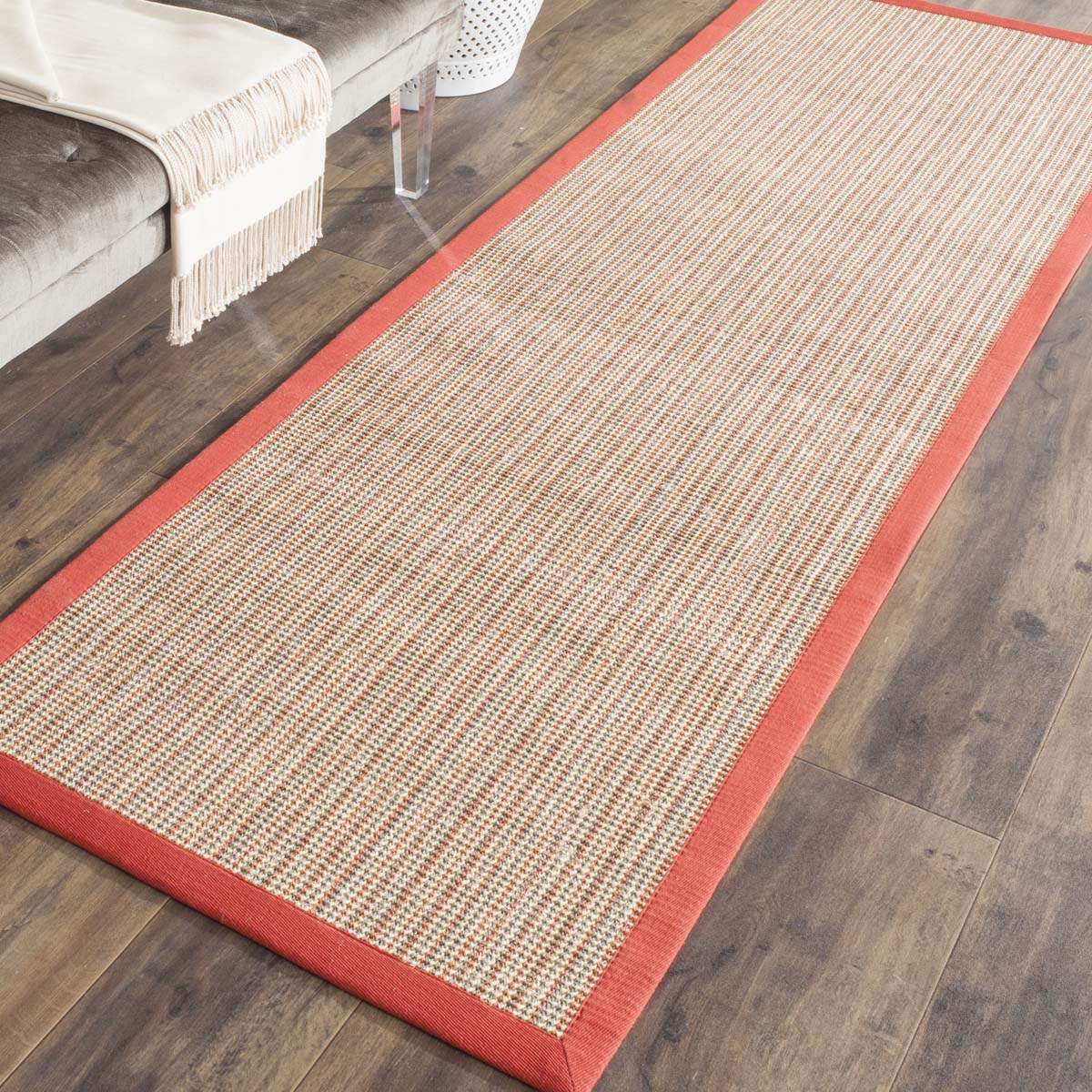 Safavieh Natural Fiber 42B Rug, Nf442B - Rust / Rust