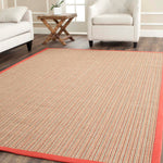 Safavieh Natural Fiber 42B Rug, Nf442B - Rust / Rust