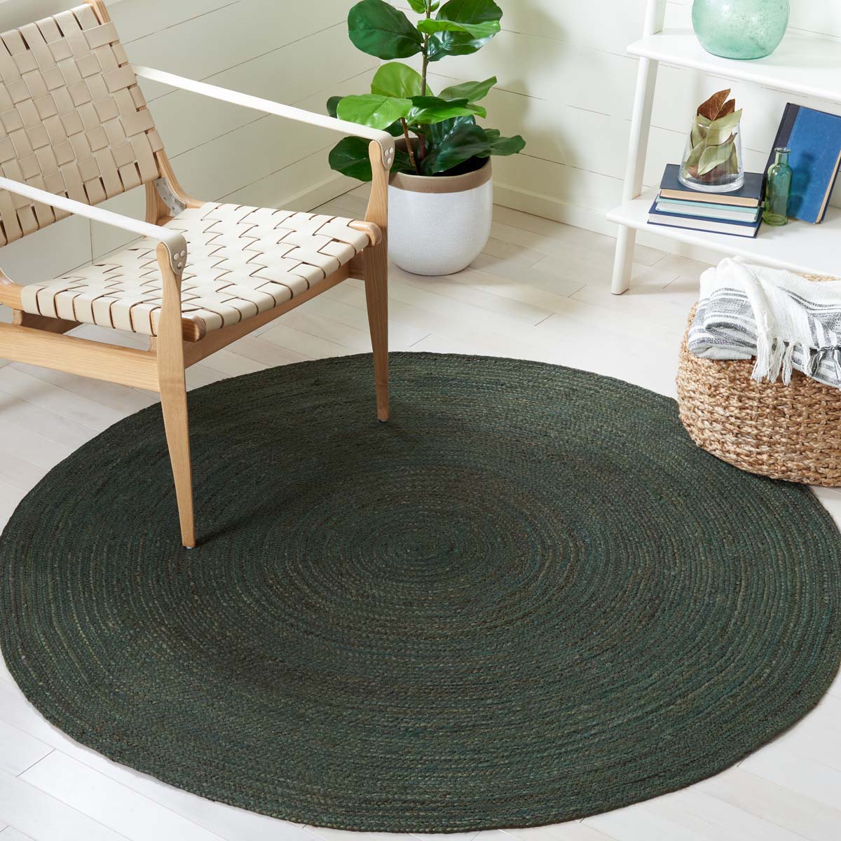 Safavieh Natural Fiber 901 Rug, NFB901 - DARK GREEN