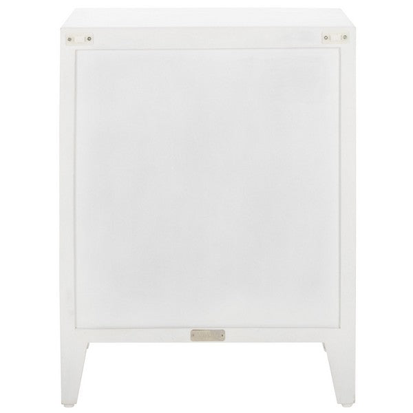 Safavieh Tybalt 2 Shelf 1 Door Nightstand, NST5308 - White Washed