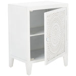 Safavieh Tybalt 2 Shelf 1 Door Nightstand, NST5308 - White Washed