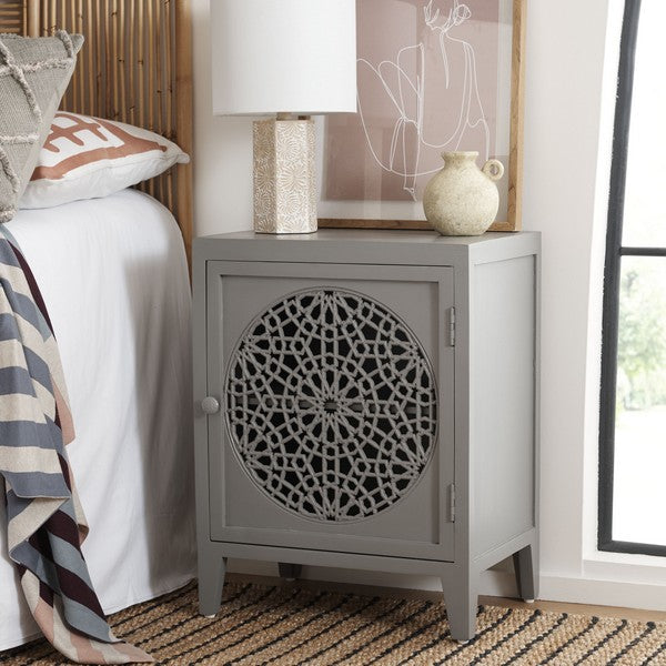 Safavieh Toroka 2 Shelf 1 Door Nightstand, NST5311 - Grey