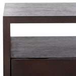 Safavieh Munson 2 Shelf 1 Drawer Nightstand, NST6603 - Dark Oak