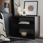 Safavieh Munson 2 Shelf 1 Drawer Nightstand, NST6603 - Dark Oak