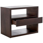 Safavieh Munson 2 Shelf 1 Drawer Nightstand, NST6603 - Dark Oak