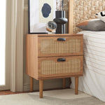 Safavieh Irelia 2 Drawer Nightstand , NST9602 - Oak