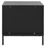 Safavieh Lylia 2 Drawer Nightstand, NST9605 - Black / Black