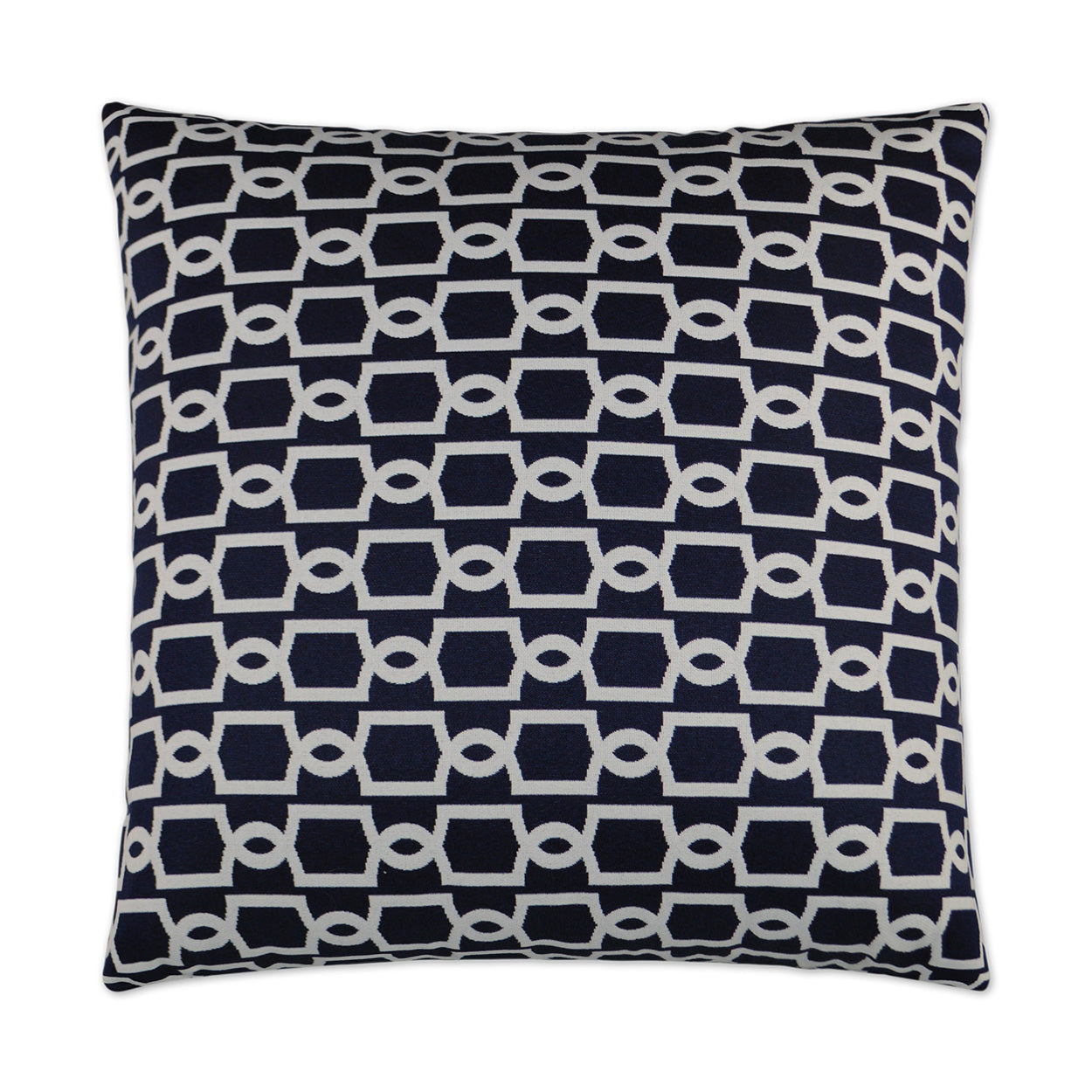 Ocean Gate Outdoor Throw Pillow - Navy | DV KAP