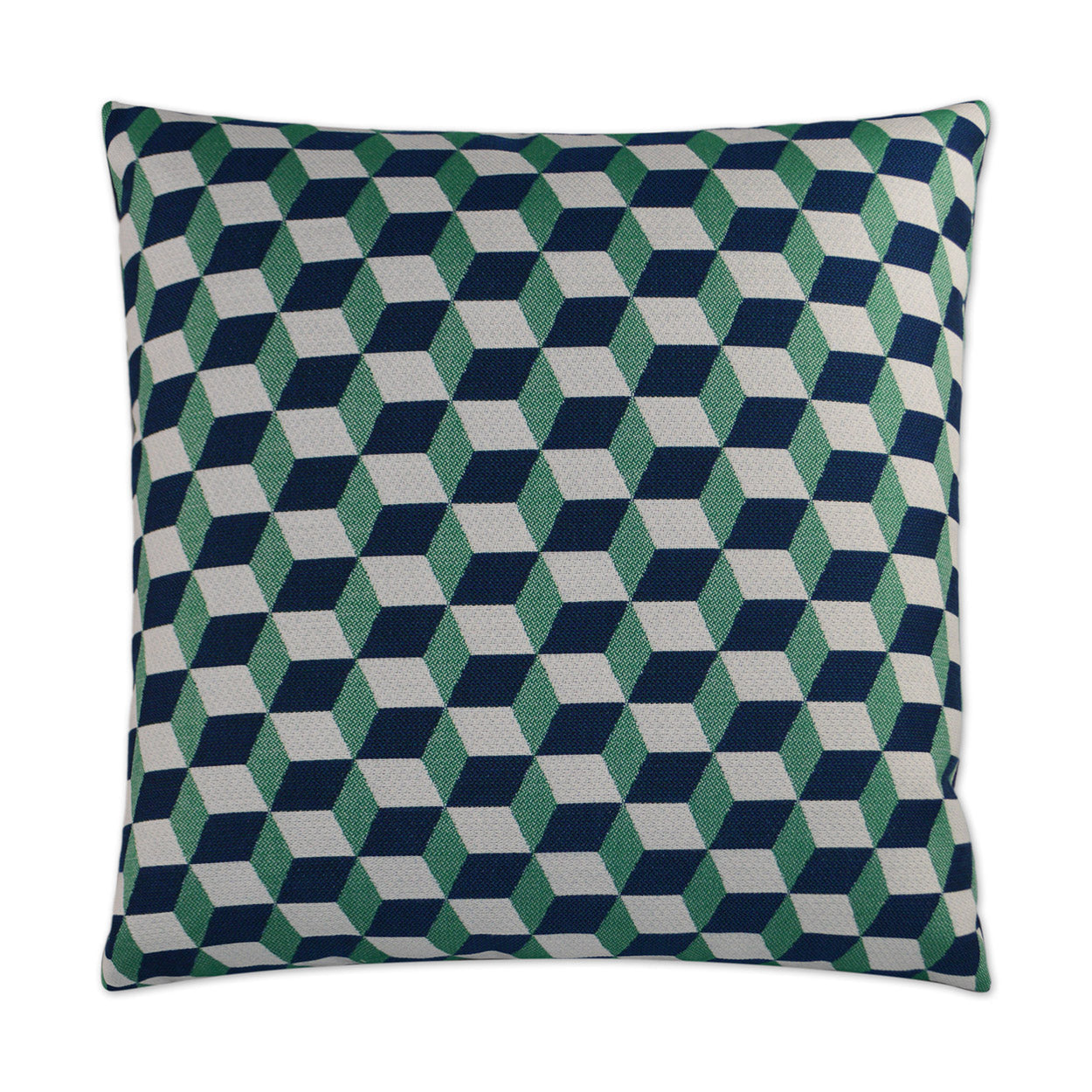 Puzzle Outdoor Throw Pillow - Emerald | DV KAP