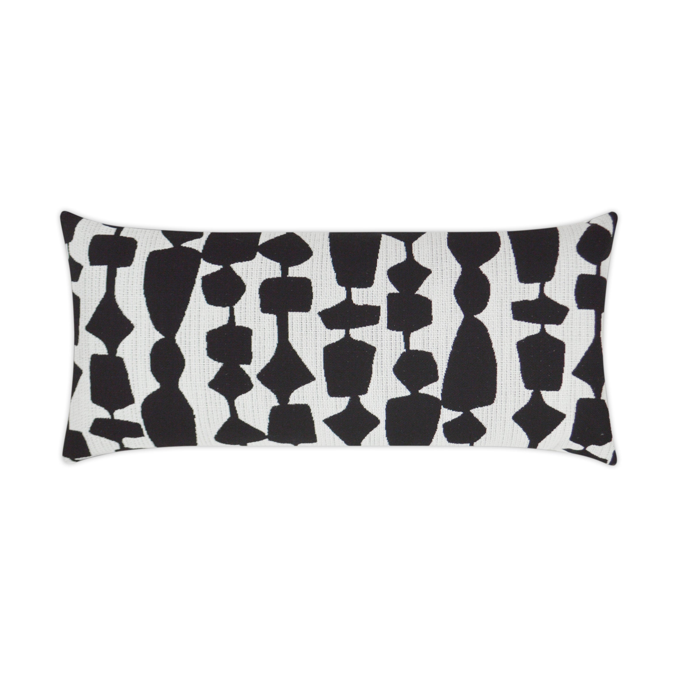 Freya Lumbar Outdoor Throw Pillow - Black | DV KAP