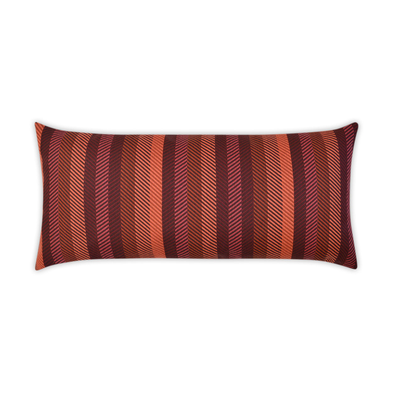 Lattitude Lumbar Outdoor Throw Pillow - Merlot | DV KAP