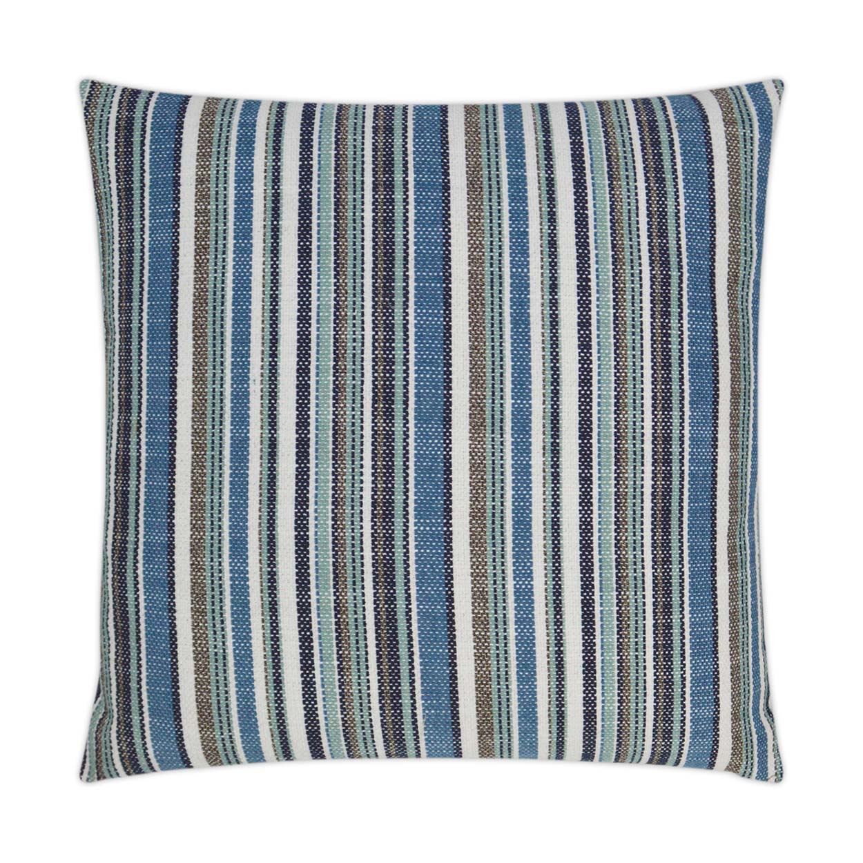 Fancy Stripe Outdoor Throw Pillow - Navy | DV KAP