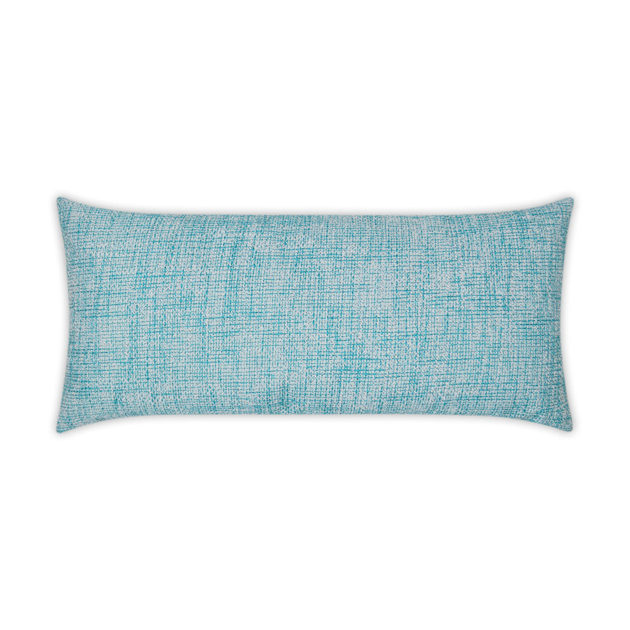 Double Trouble Lumbar Outdoor Throw Pillow - Turquoise | DV KAP