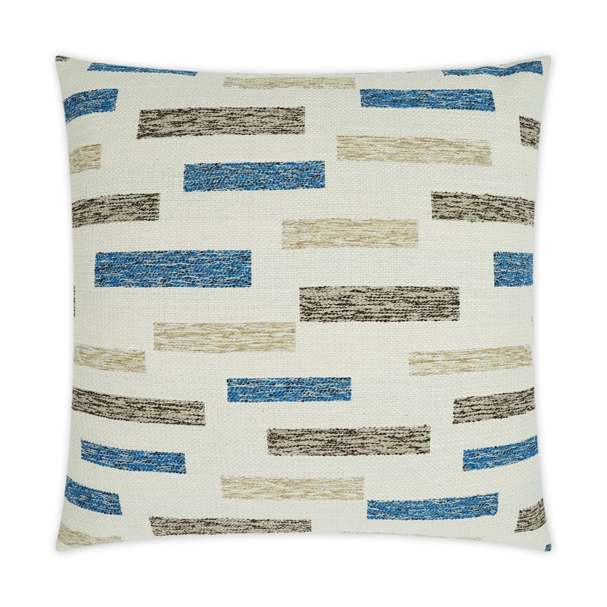 Blockweave Outdoor Throw Pillow - Blue | DV KAP