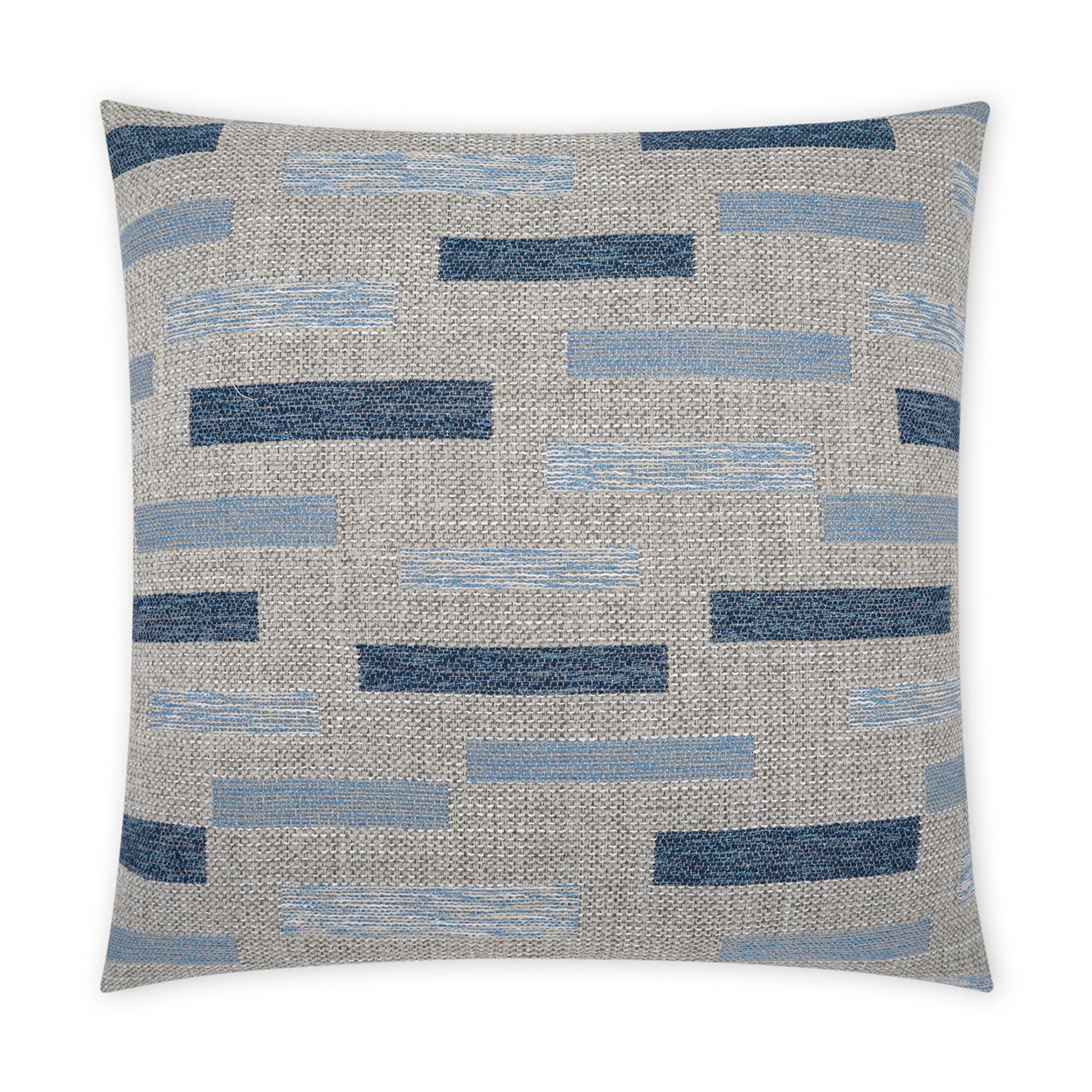 Blockweave Outdoor Throw Pillow - Indigo | DV KAP