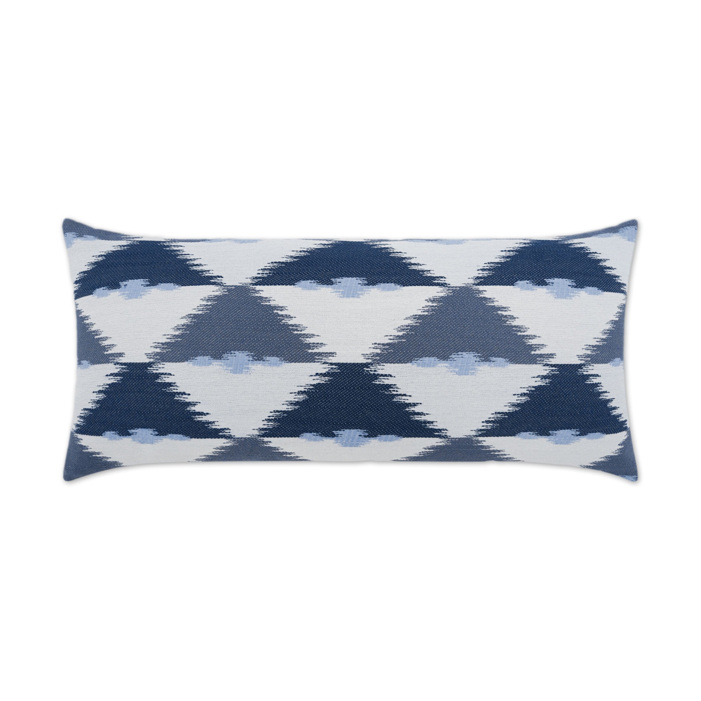 Duality Lumbar Outdoor Throw Pillow - Indigo | DV KAP