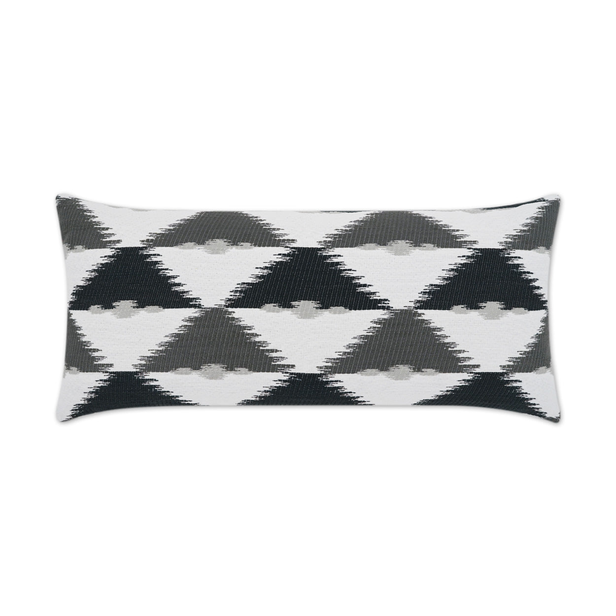 Duality Lumbar Outdoor Throw Pillow - Domino | DV KAP