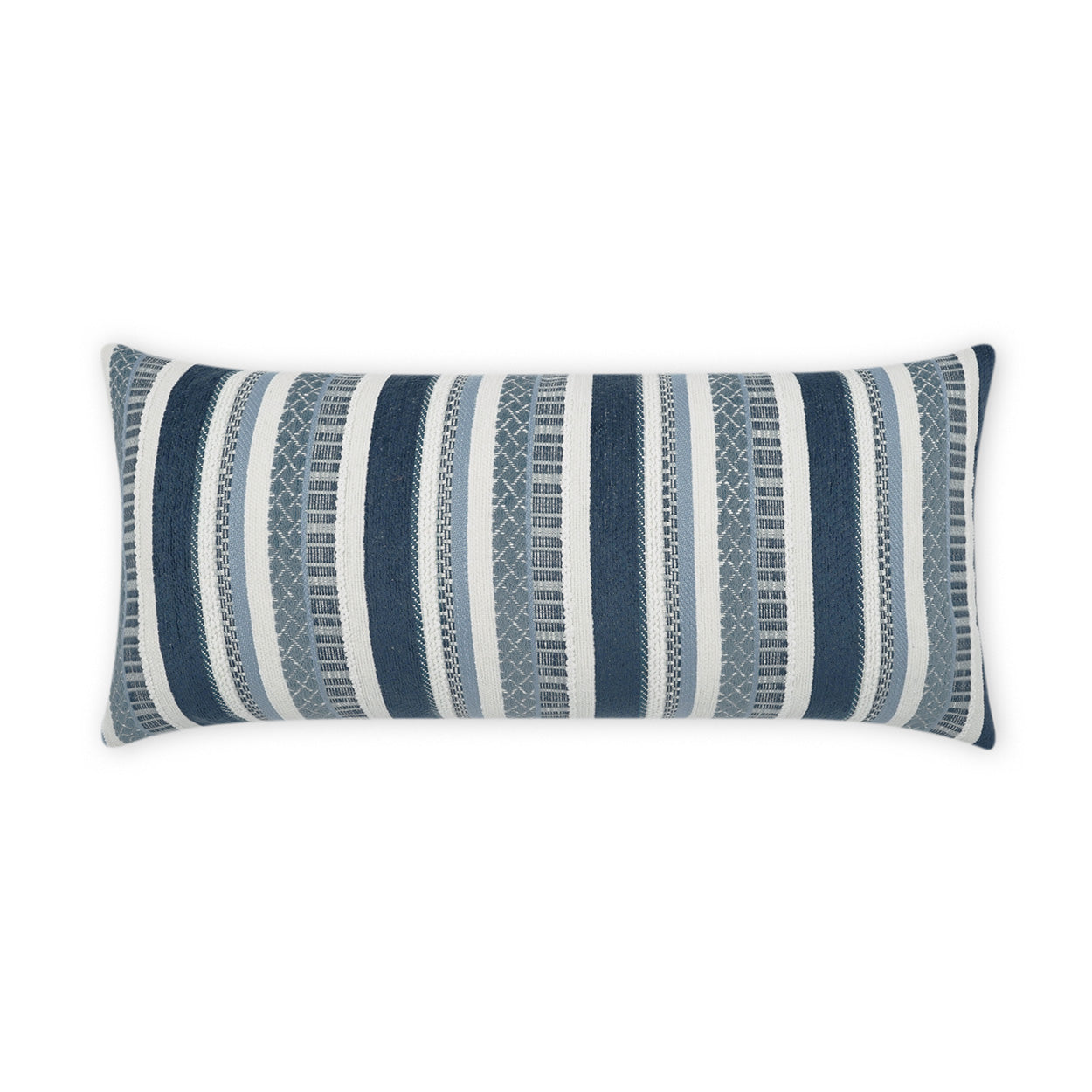 Oriana Lumbar Outdoor Throw Pillow - Indigo | DV KAP