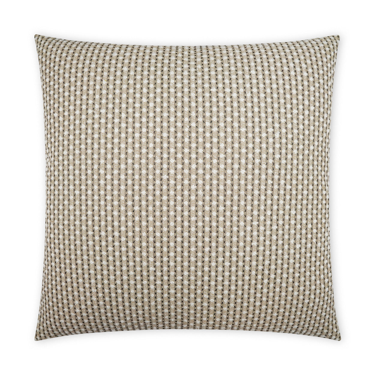 Dot Dash Outdoor Throw Pillow - Taupe | DV KAP