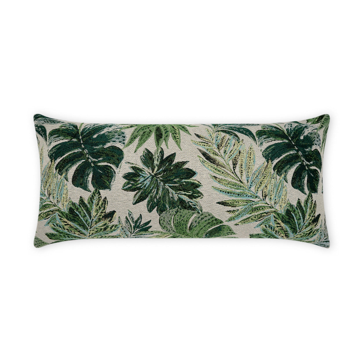 Rain Forest Lumbar Outdoor Throw Pillow - Green | DV KAP