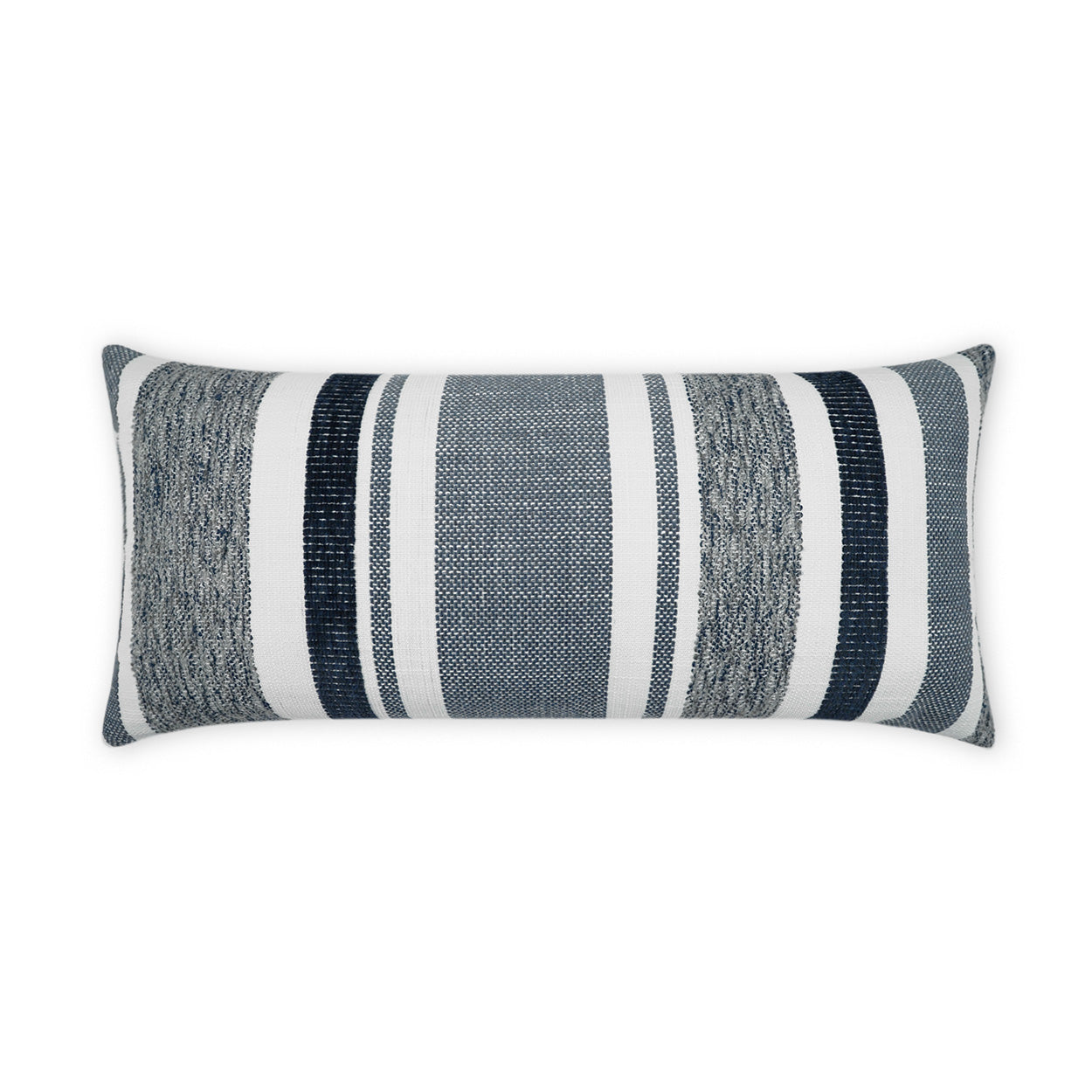 Skandia Lumbar Outdoor Throw Pillow - Indigo | DV KAP