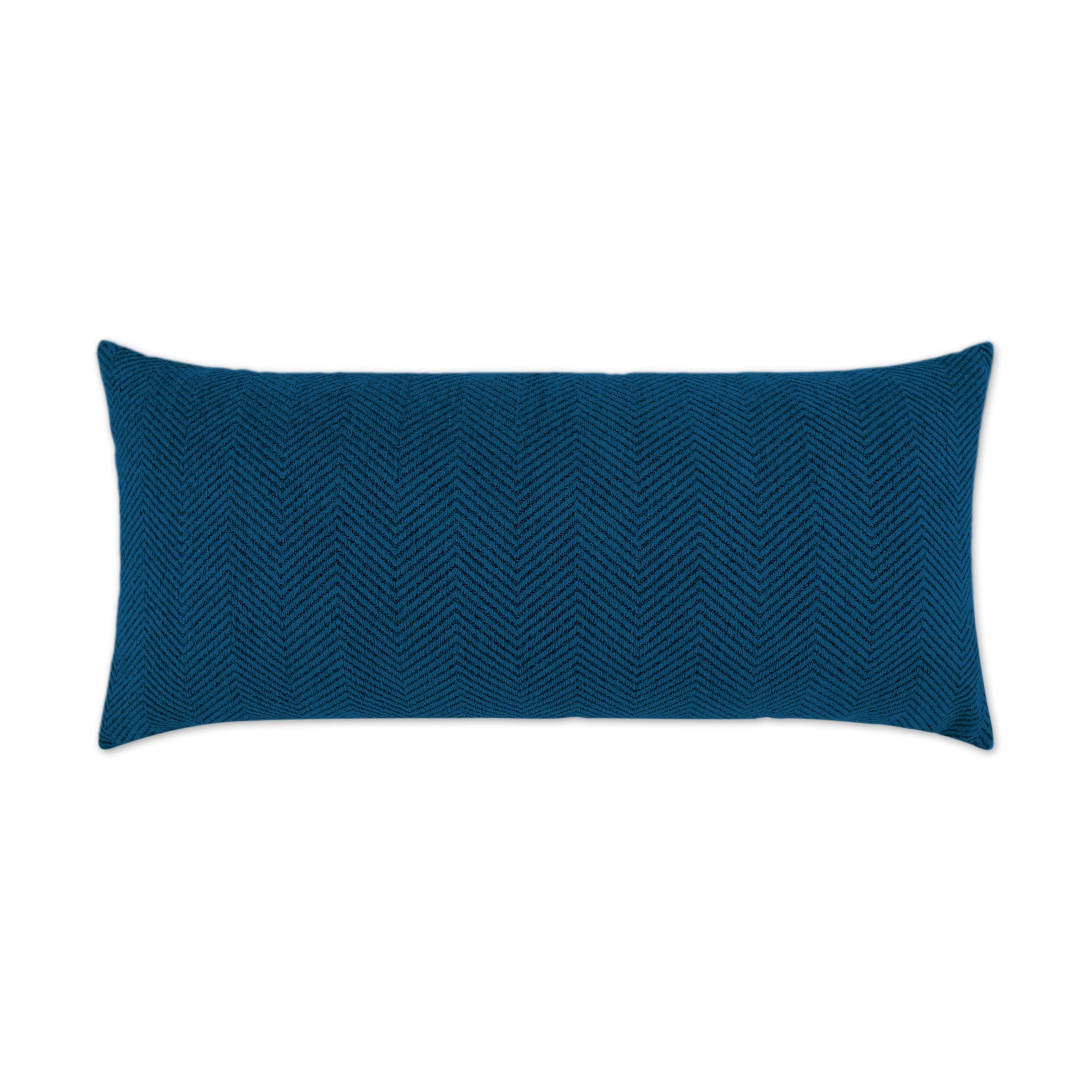 Justify Lumbar Outdoor Throw Pillow - Indigo | DV KAP