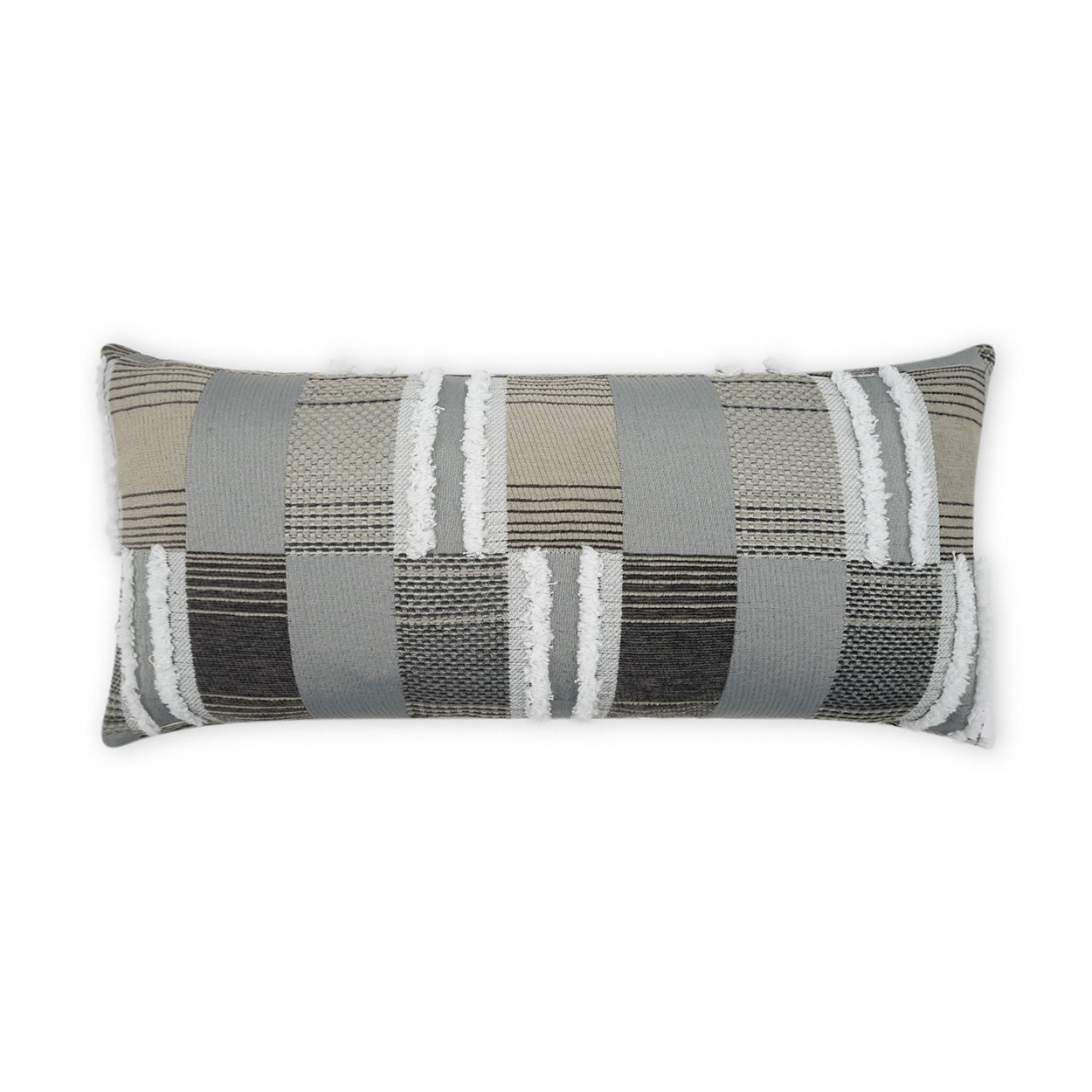 Mickey Lumbar Outdoor Throw Pillow - Grey | DV KAP