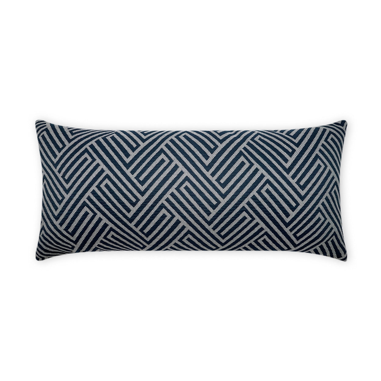 Mandros Lumbar Outdoor Throw Pillow - Navy | DV KAP