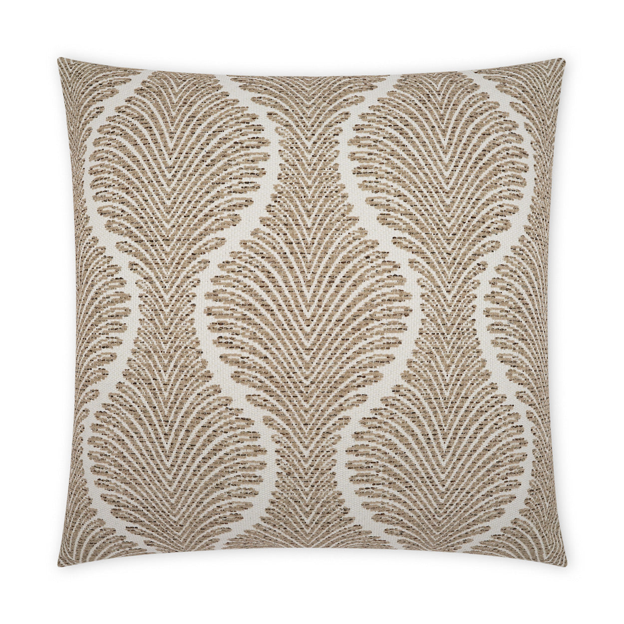 Palmyra Outdoor Throw Pillow - Taupe | DV KAP