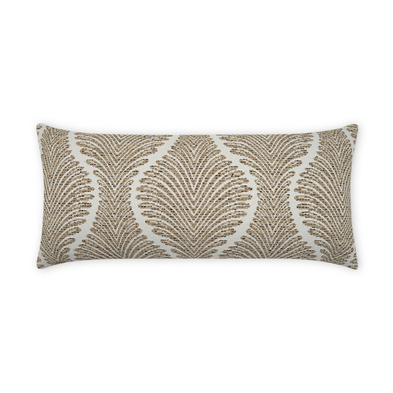 Palmyra Lumbar Outdoor Throw Pillow - Taupe | DV KAP