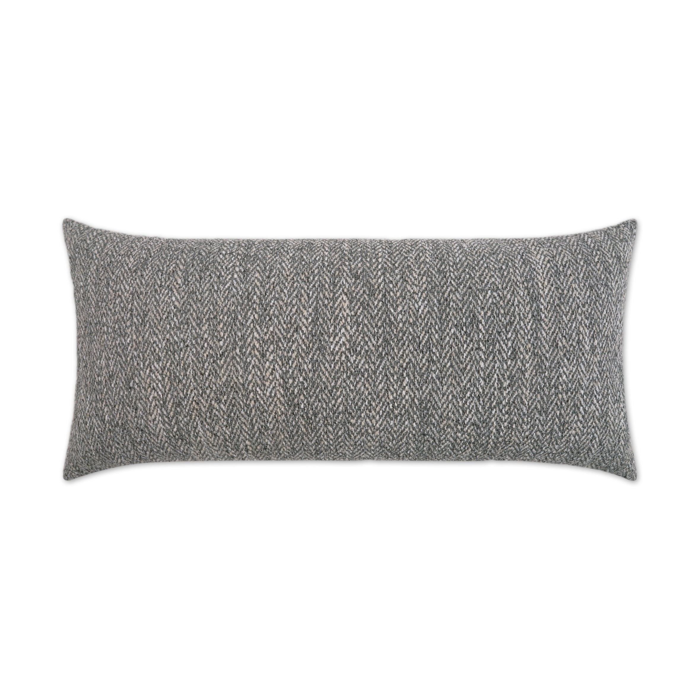 Stratford Lumbar Outdoor Throw Pillow - Grey | DV KAP