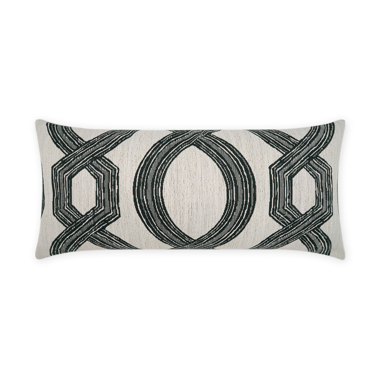 Evadne Lumbar Outdoor Throw Pillow - Black | DV KAP