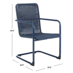 Safavieh Hutton Chair (Set of 2), PAT4040 - Navy