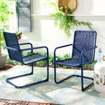 Safavieh Hutton Chair (Set of 2), PAT4040 - Navy