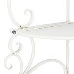 Safavieh Turuca 4 Tier Corner Shelf Unit , PAT5034 - Antique White