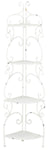 Safavieh Turuca 4 Tier Corner Shelf Unit , PAT5034 - Antique White