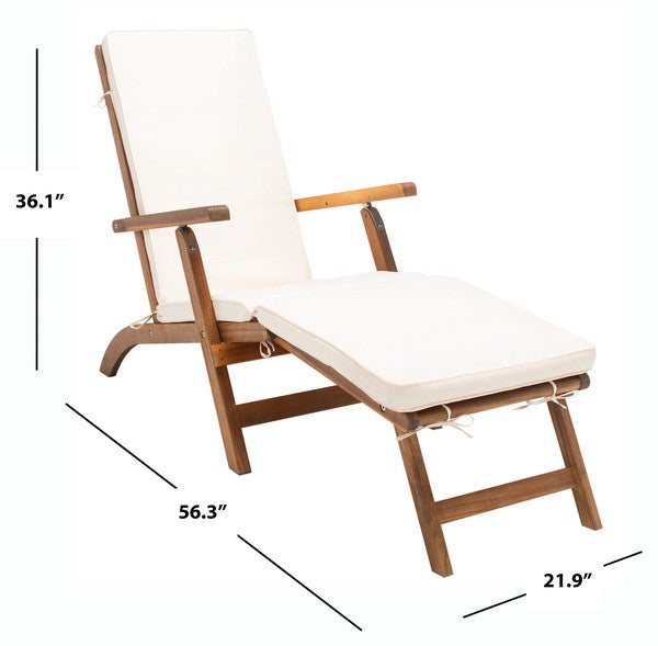 Safavieh Palmdale Lounge Chair, PAT7015 - Natural / Beige