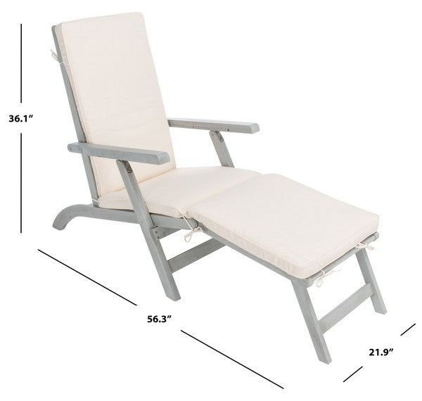 Safavieh Palmdale Lounge Chair, PAT7015 - Grey / Beige