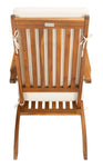 Safavieh Palmdale Lounge Chair, PAT7015 - Natural / Beige / Navy White