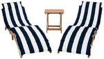 Safavieh Pacifica 3 Piece Lounge Set , PAT7020 - Natural / Navy Stripe