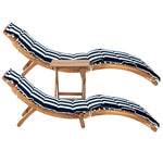 Safavieh Pacifica 3 Piece Lounge Set , PAT7020 - Natural / Navy Stripe