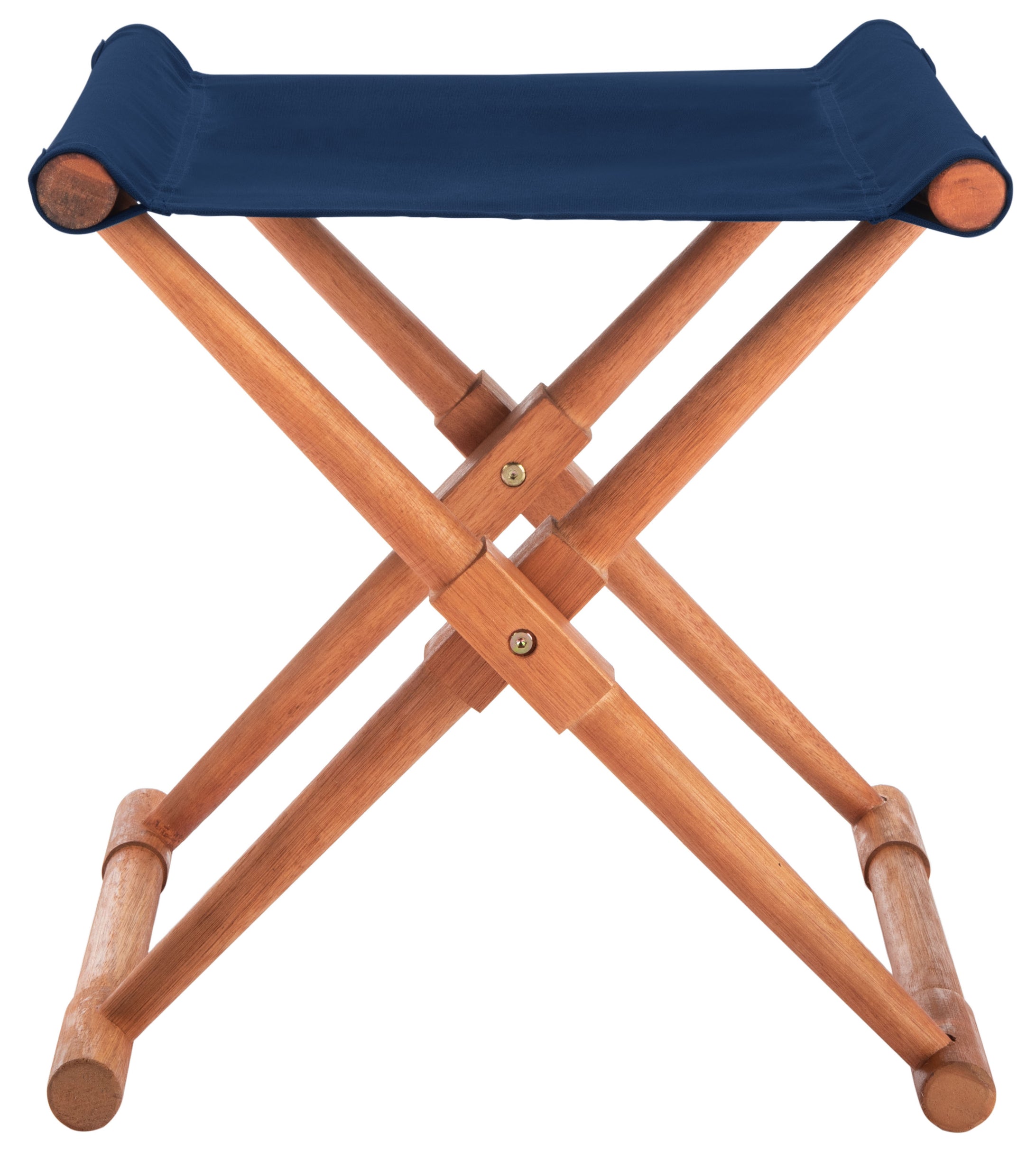 Safavieh Breanne Stool, PAT7053 - Natural/Navy (Set of 2)