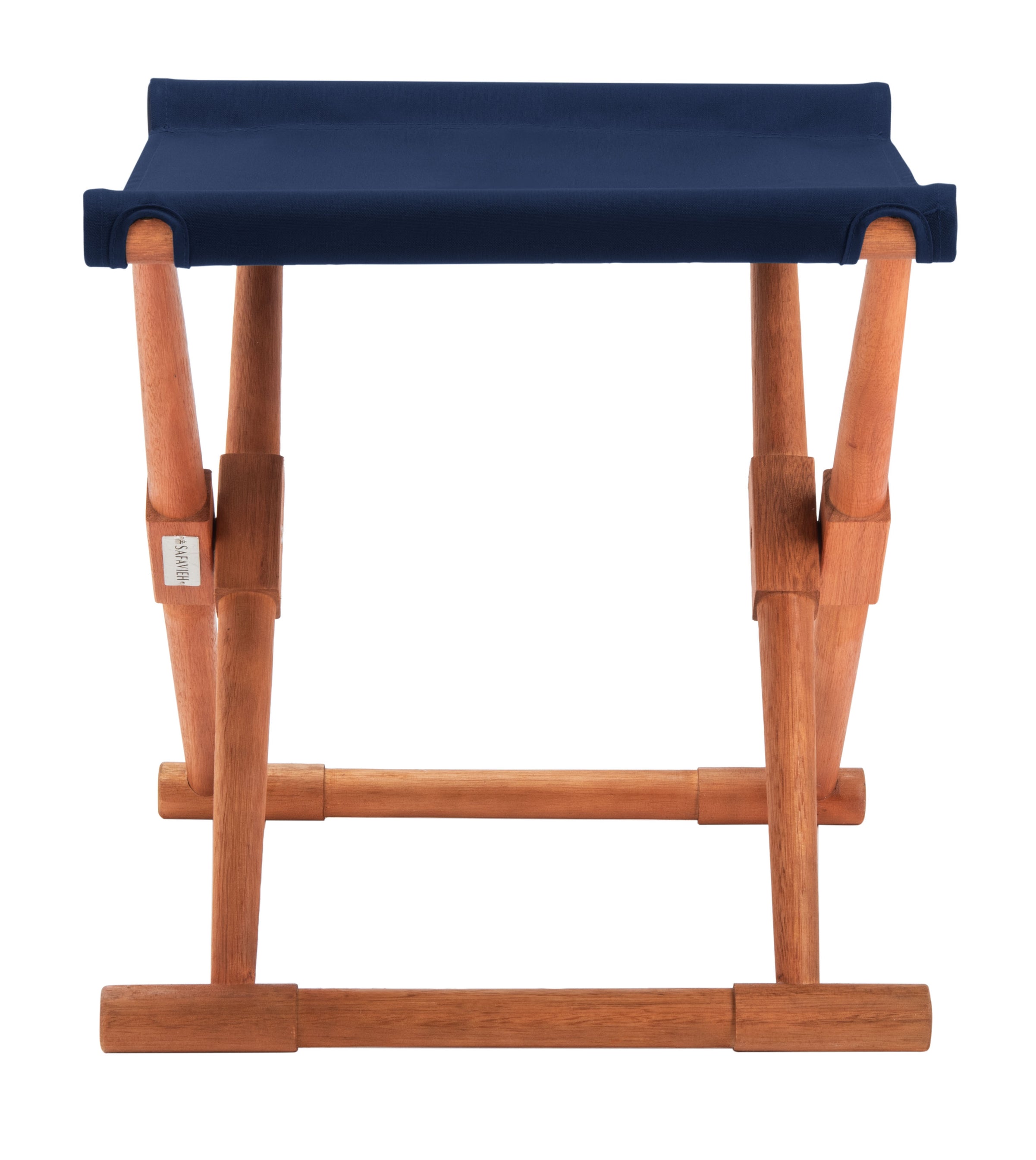 Safavieh Breanne Stool, PAT7053 - Natural/Navy (Set of 2)