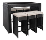 Safavieh Horus Dining Set , PAT7502 - Black / Light Grey