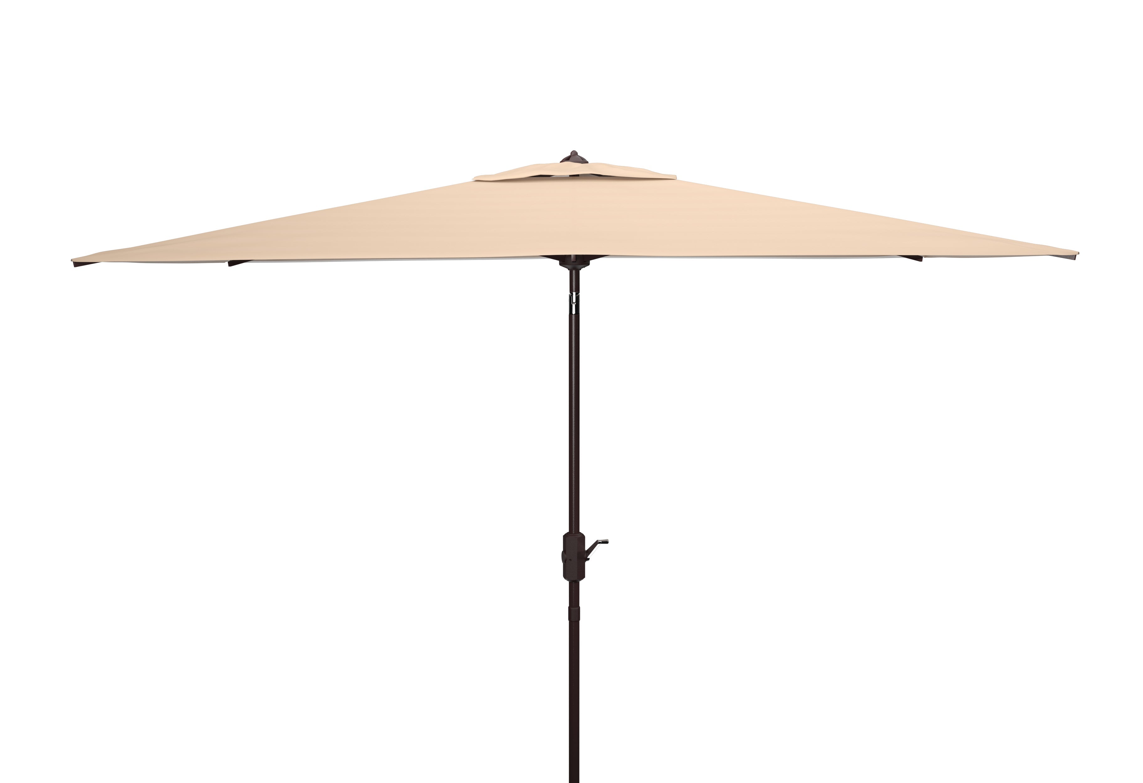 Safavieh Athens 6.5 X 10 Ft  Rect Crank Umbrella , PAT8307 - Beige