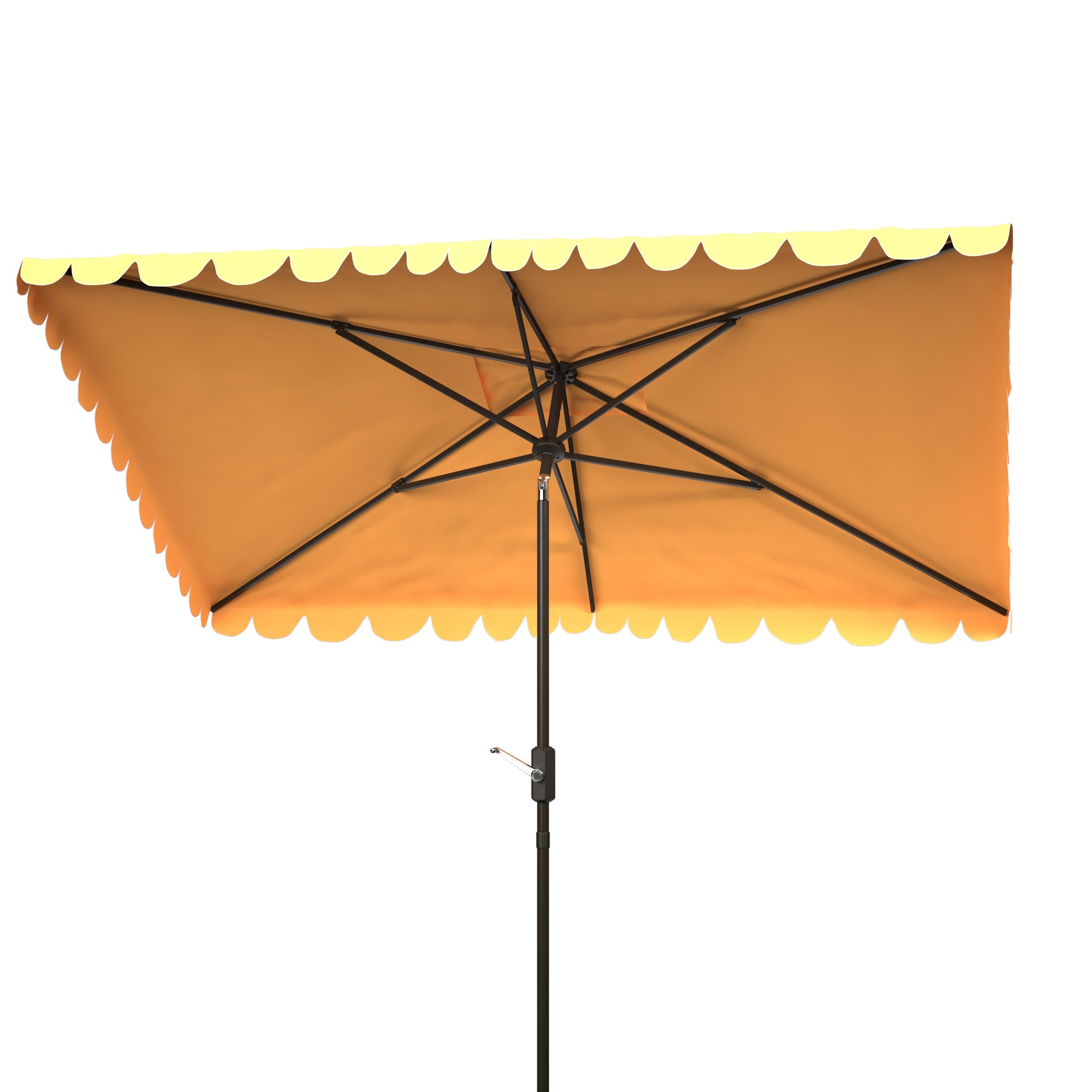 Safavieh Venice 6.5 X 10 Ft Rect Crank Umbrella , PAT8310 - Yellow