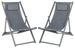 Safavieh Camlin Set Of 2 Sling Chairs , PAT9039 - Grey