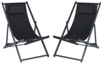 Safavieh Camlin Set Of 2 Sling Chairs , PAT9039 - Black