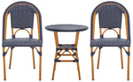 Safavieh California 3 Piece Bistro Set, PAT9505 - Navy