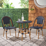 Safavieh California 3 Piece Bistro Set, PAT9505 - Navy